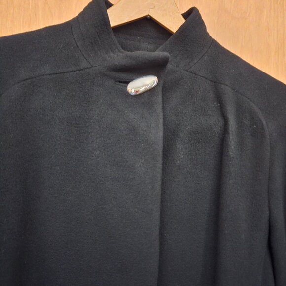DONATED: Denise Originals Black Women's Coat -100% Pure Chinese Cashmere - Picture 3 of 16